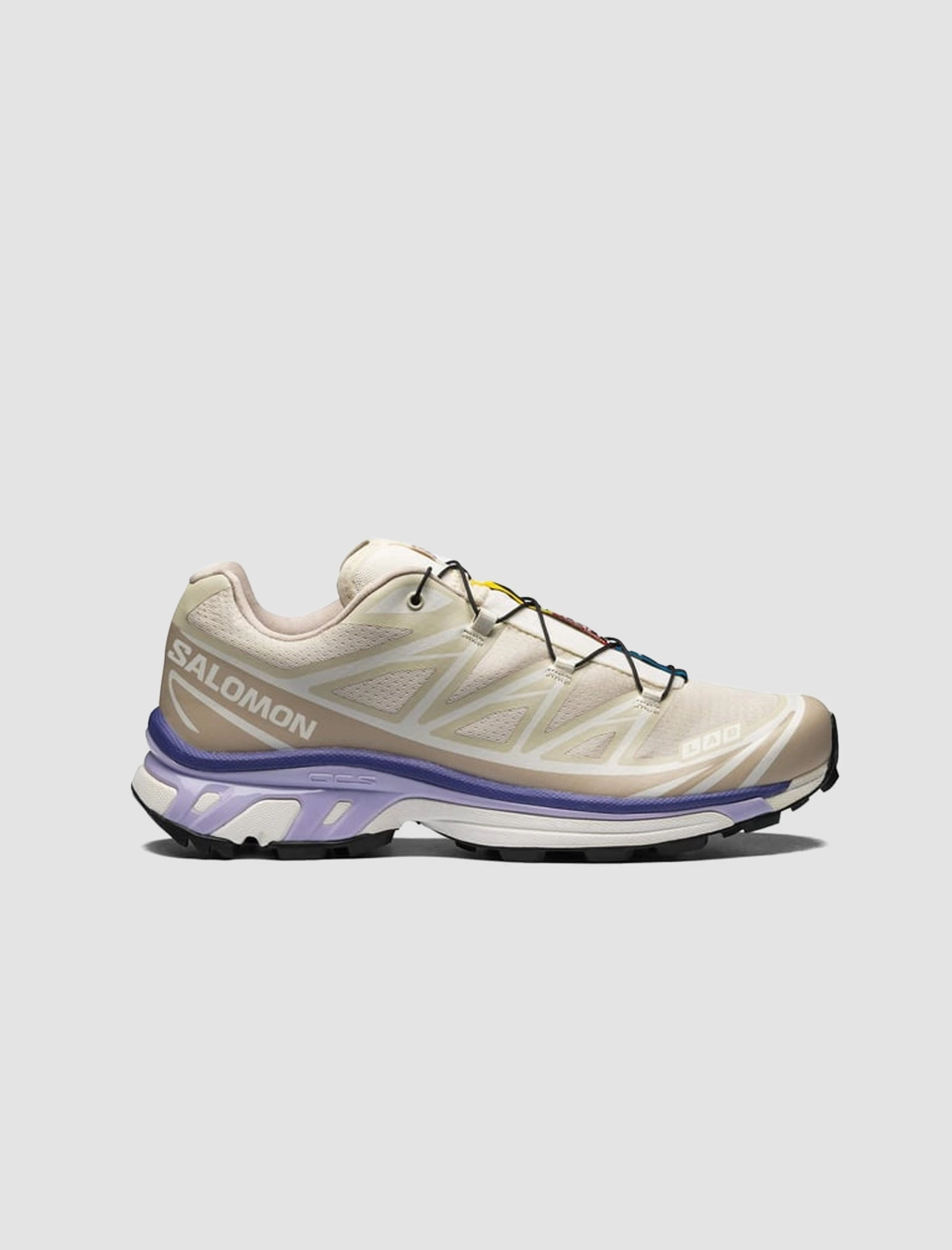 SALOMON XT-6 "ALMOND MILK/SILVER CLOUD/LIBERTY" salomon trail running shoes breathable