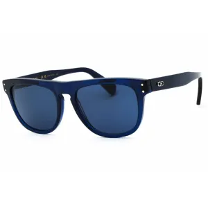 Salvatore Ferragamo Men's Sunglasses - Transparent Blue Browline Frame | SF1111S 432 Salvatore Ferragamo Sunglasses