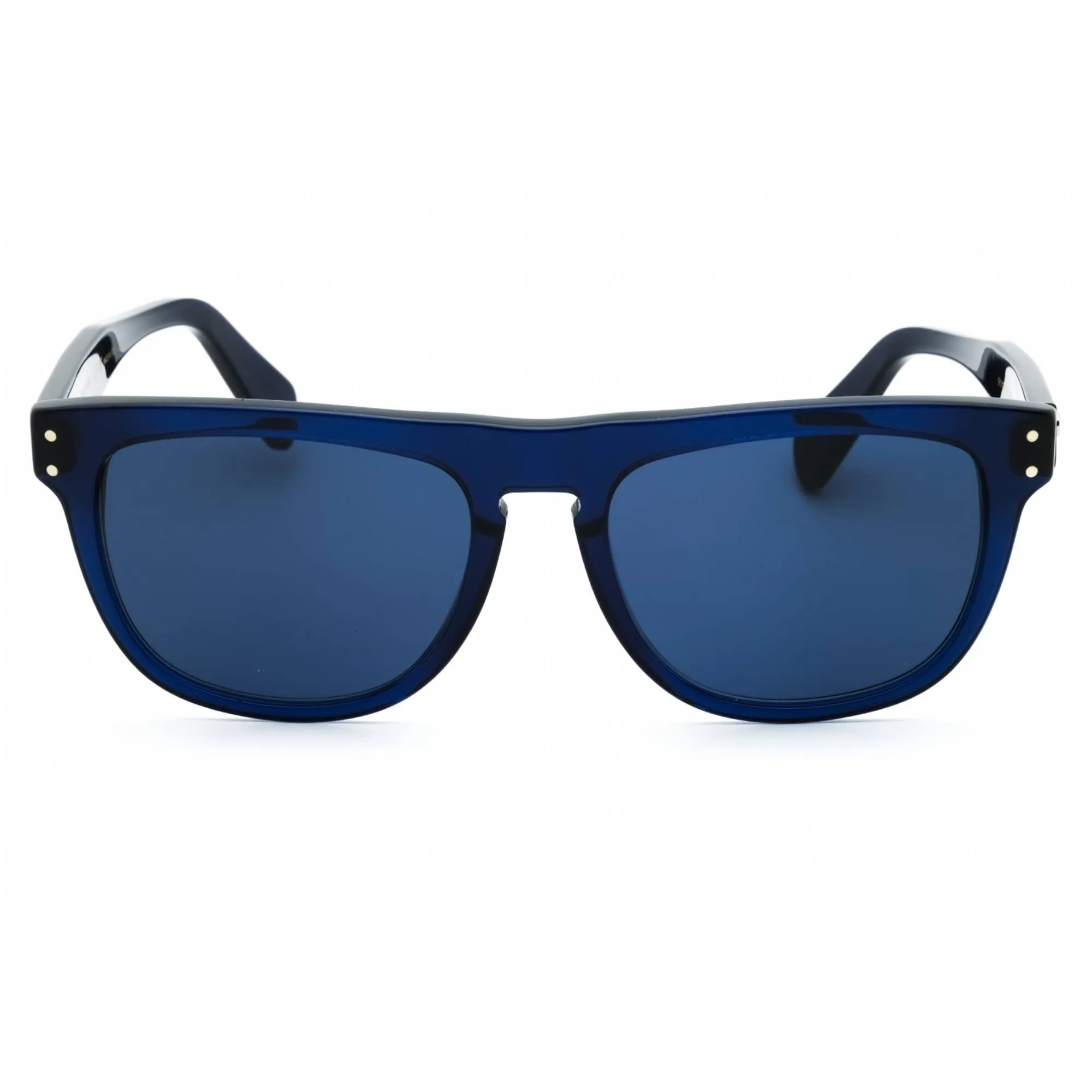 Salvatore Ferragamo Men's Sunglasses - Transparent Blue Browline Frame | SF1111S 432 Salvatore Ferragamo Sunglasses
