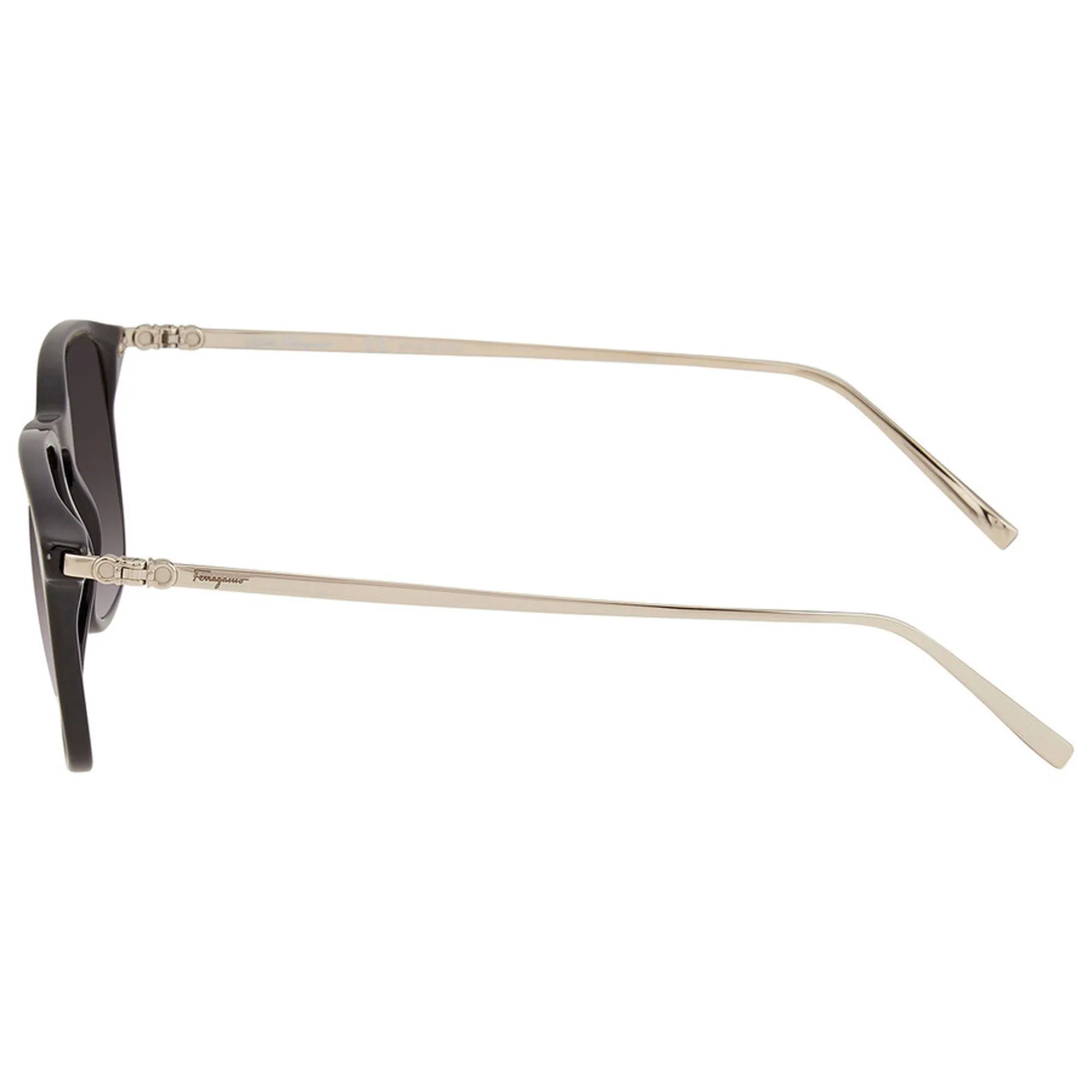 Salvatore Ferragamo Unisex Sunglasses - Grey Gradient Lens Black Frame | SF2846S 001 Salvatore Ferragamo Sunglasses