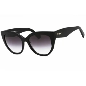 Salvatore Ferragamo Women's Sunglasses - Black Plastic Cat Eye Frame | SF1061S 001 Salvatore Ferragamo Sunglasses