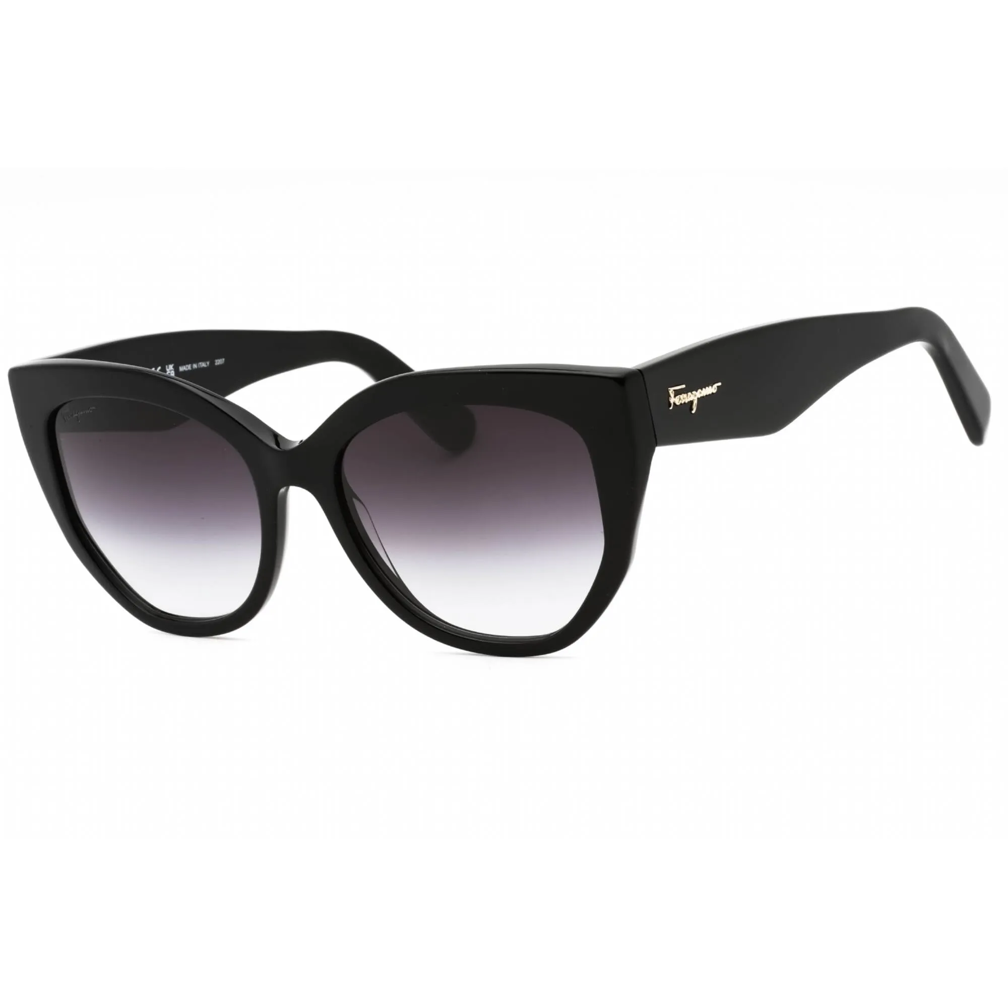Salvatore Ferragamo Women's Sunglasses - Black Plastic Cat Eye Frame | SF1061S 001 Salvatore Ferragamo Sunglasses