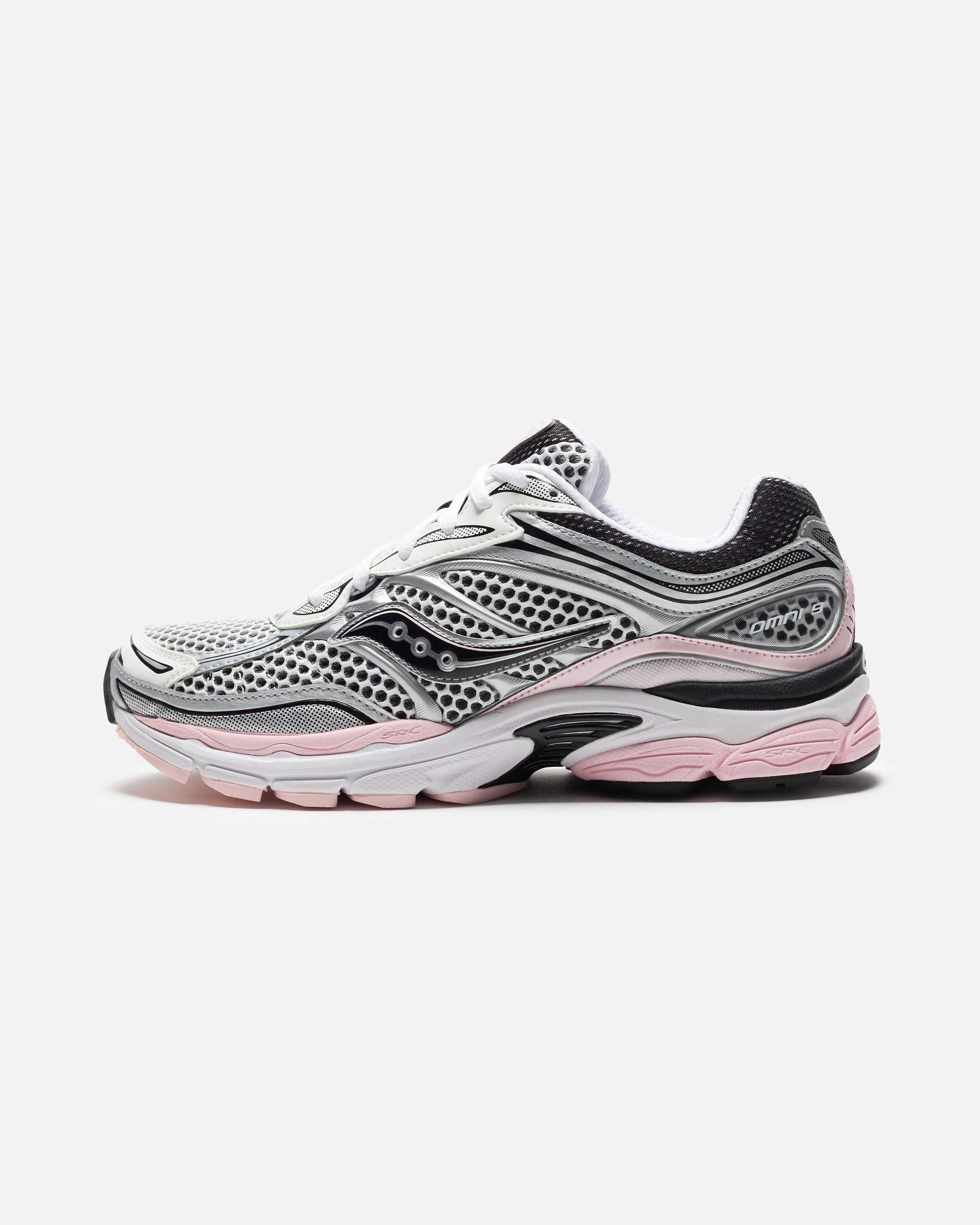 SAUCONY PROGRID ONMI 9 - SILVER/ PINK Saucony Performance Picks
