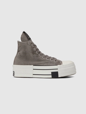 SCARPE DBL DRKSTAR "CONCRETE" Retro-style canvas trainers