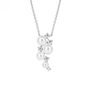 Shell Pearl Bubble Zirconia Necklace N4500 Diamonfire Jewellery