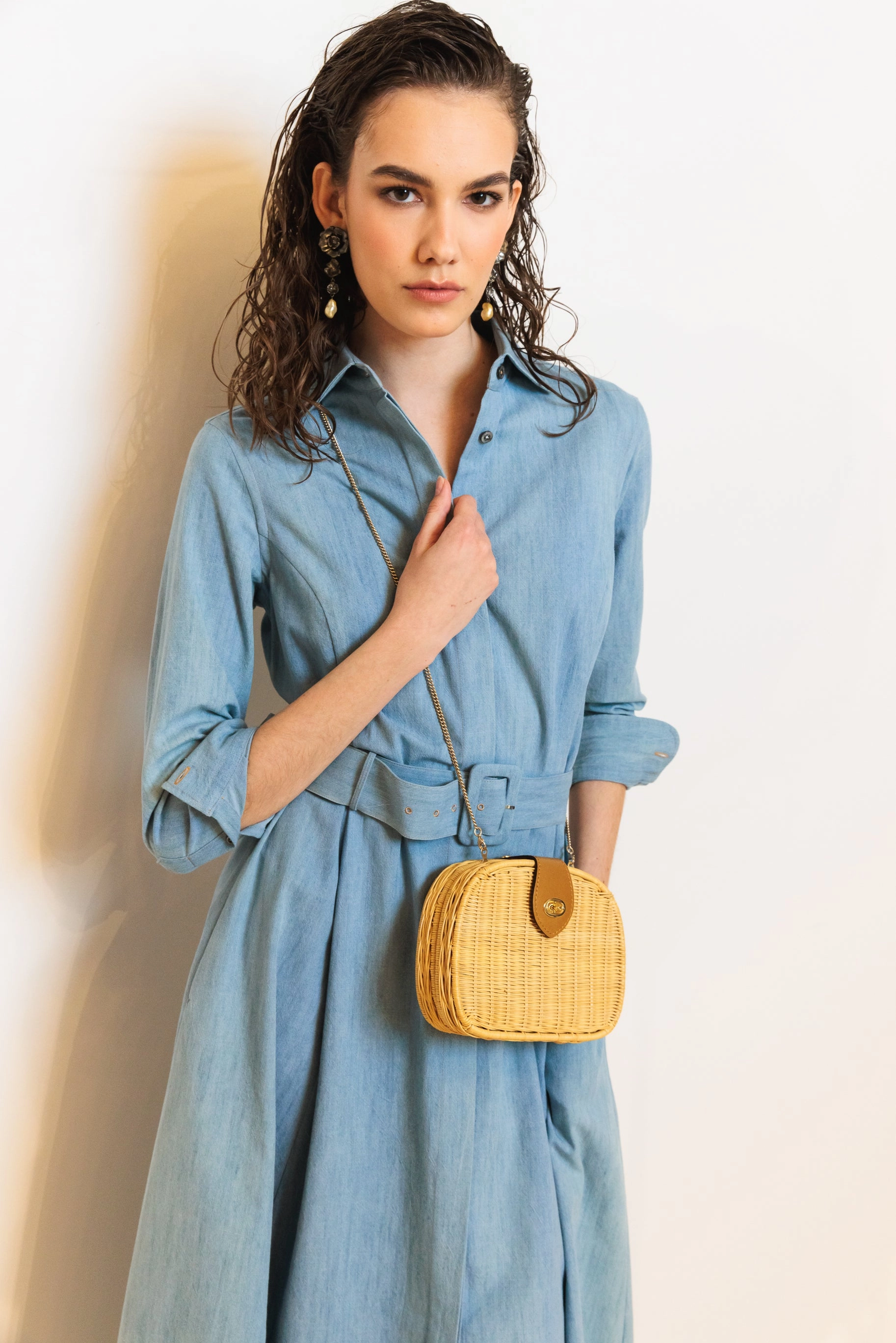 Shirtdress "KATE MIDI" / Cotton Denim