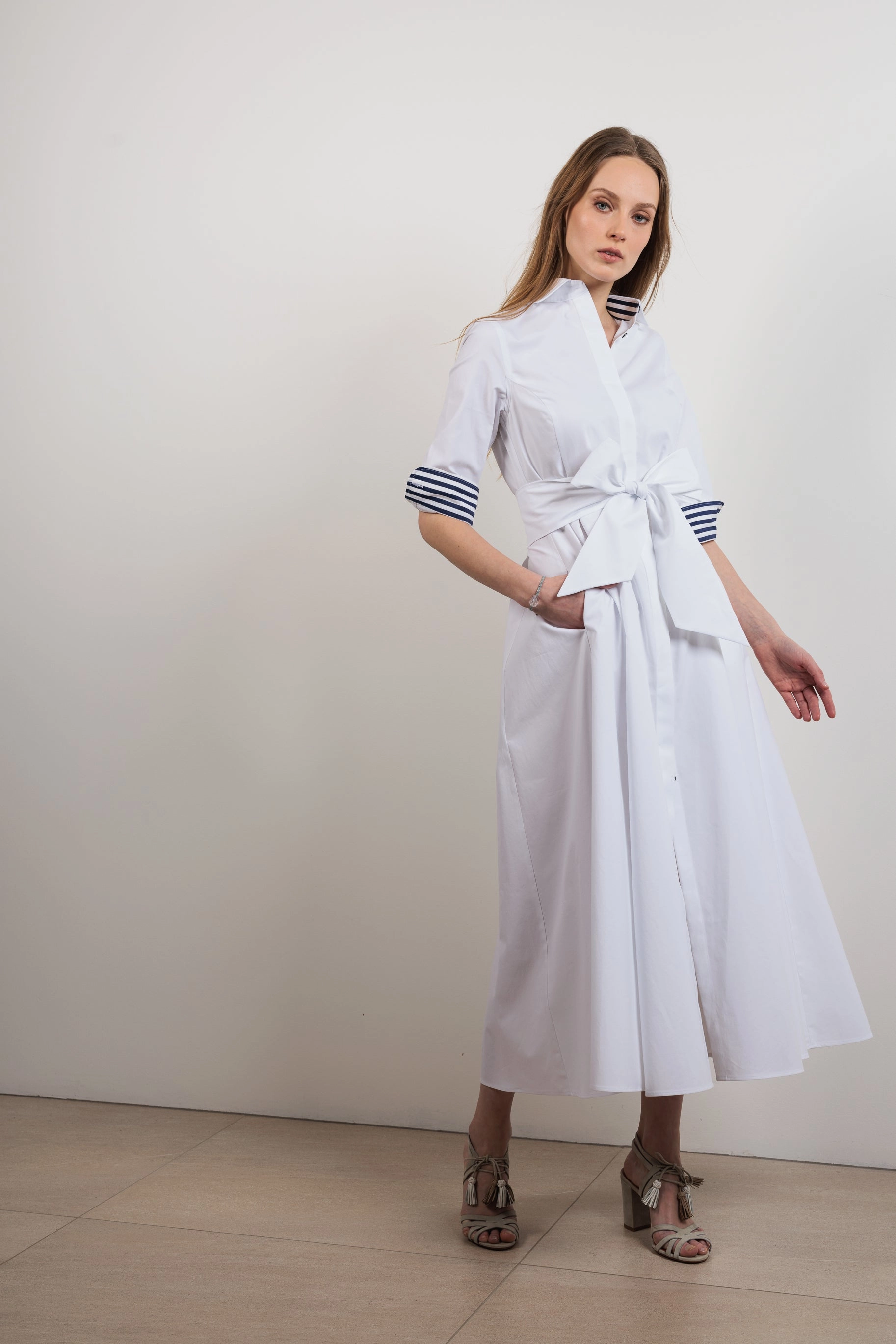 Shirtdress "KATE MIDI" / Tribeca Cotton