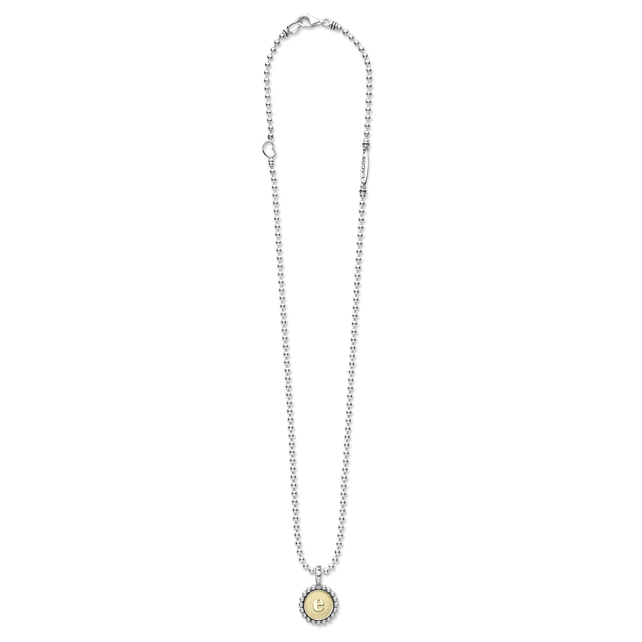 Signature Caviar Jewelry Signature Caviar E Initial Charm Necklace