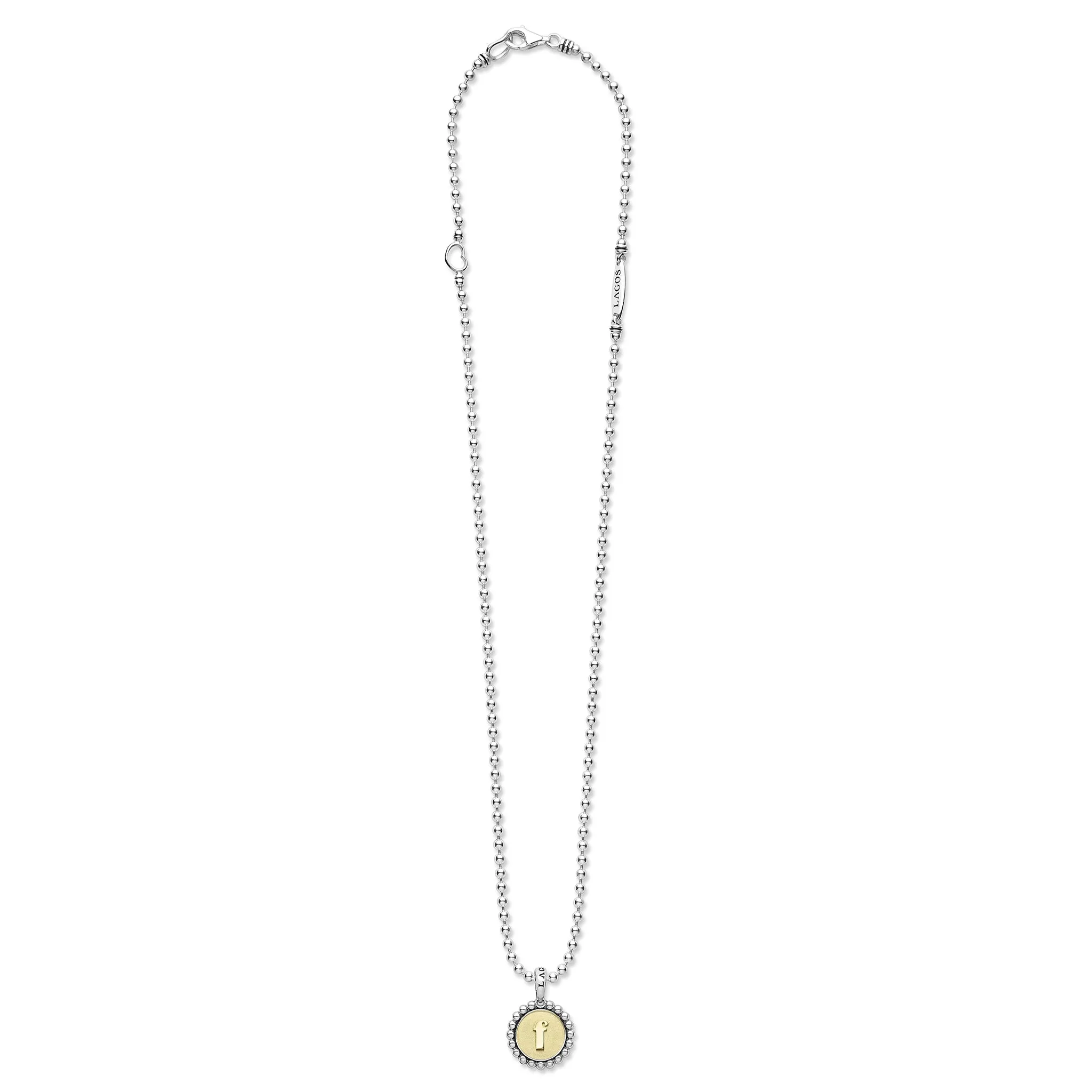 Signature Caviar Jewelry Signature Caviar F Initial Charm Necklace