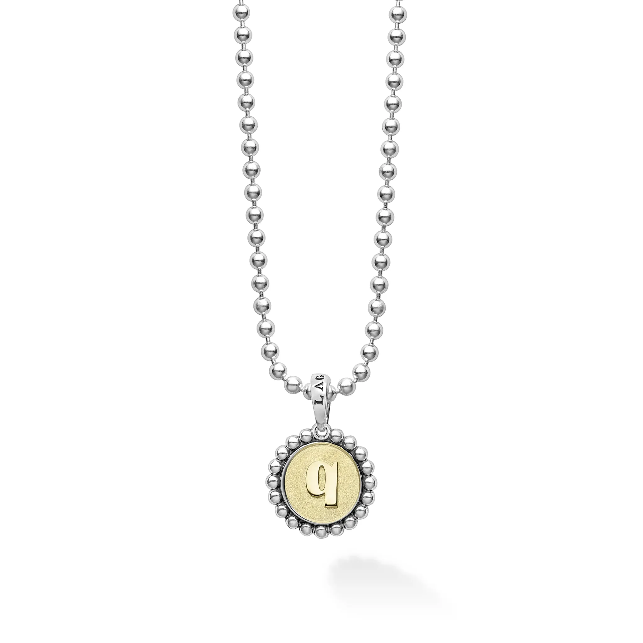 Signature Caviar Jewelry Signature Caviar Q Initial Charm Necklace