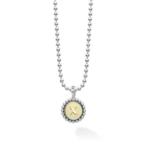 Signature Caviar Jewelry Signature Caviar X Initial Charm Necklace