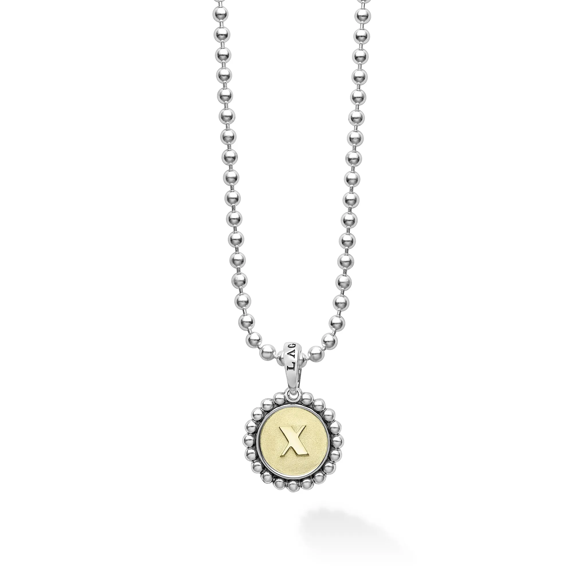 Signature Caviar Jewelry Signature Caviar X Initial Charm Necklace
