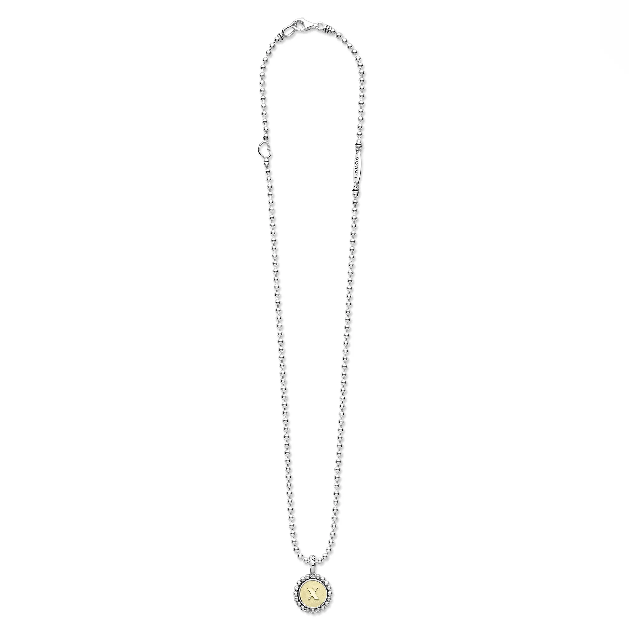 Signature Caviar Jewelry Signature Caviar X Initial Charm Necklace