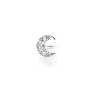 Single Sterling Silver Thomas Sabo Charm Club Moon Zirconia Stud * 1 Earring Only* Sterling Silver	Jewelry