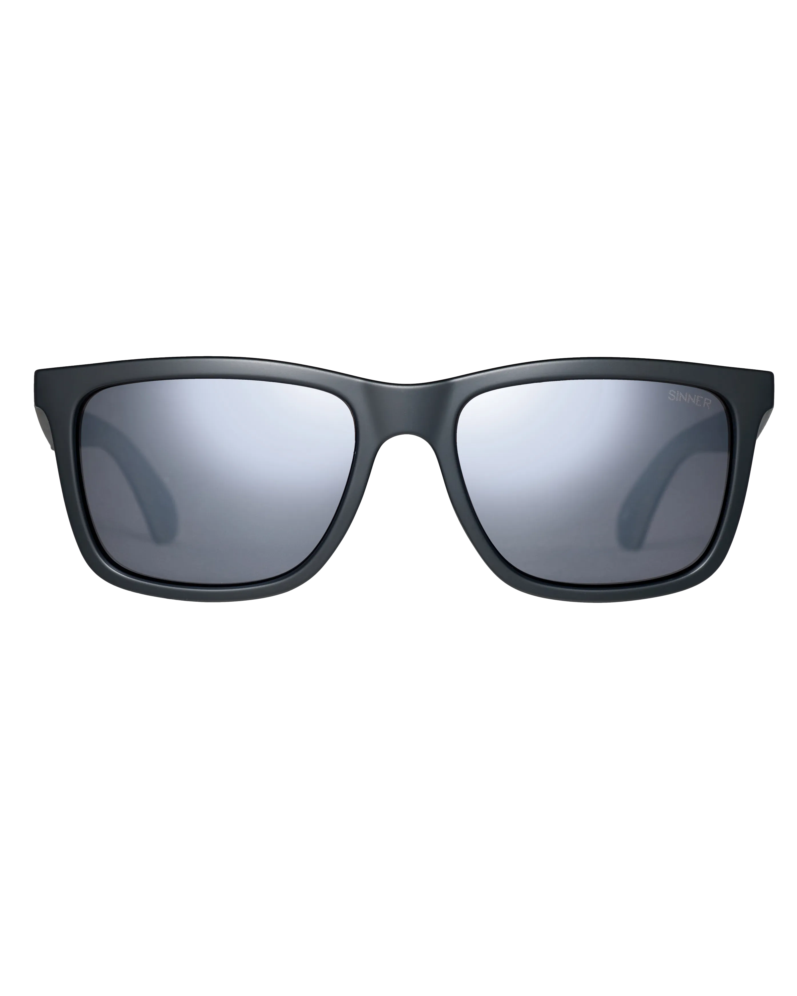 Sinner Sunglasses Bretton Polarised Sunglasses in Matte Black & Smoke