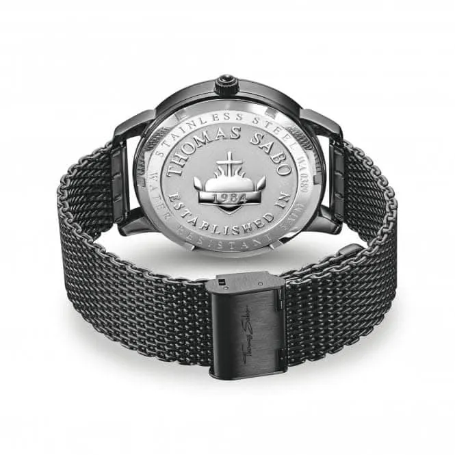 Stainless Steel Dial Black Elements Of Nature Mens Watch WA0389-202-203