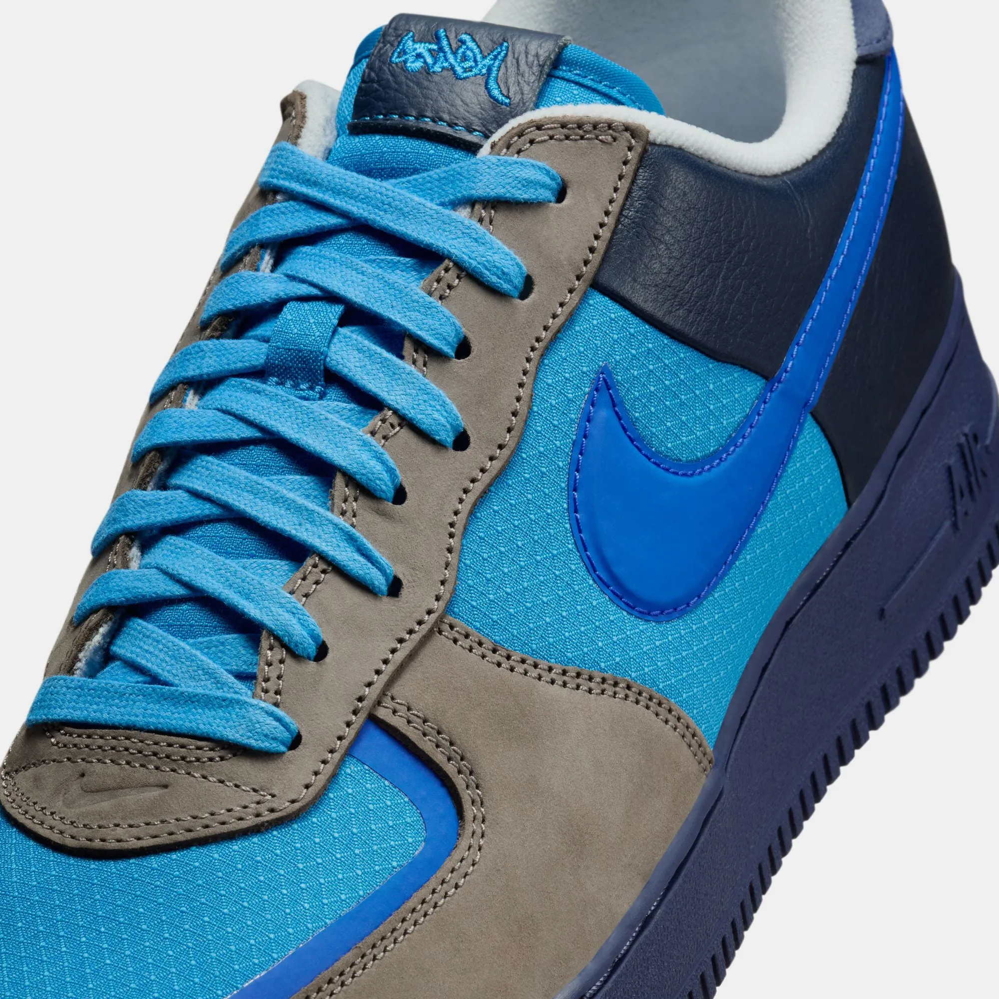Stash x Nike Air Force 1 Low - Soft Grey/Varsity Royal Nike signature shoe looks