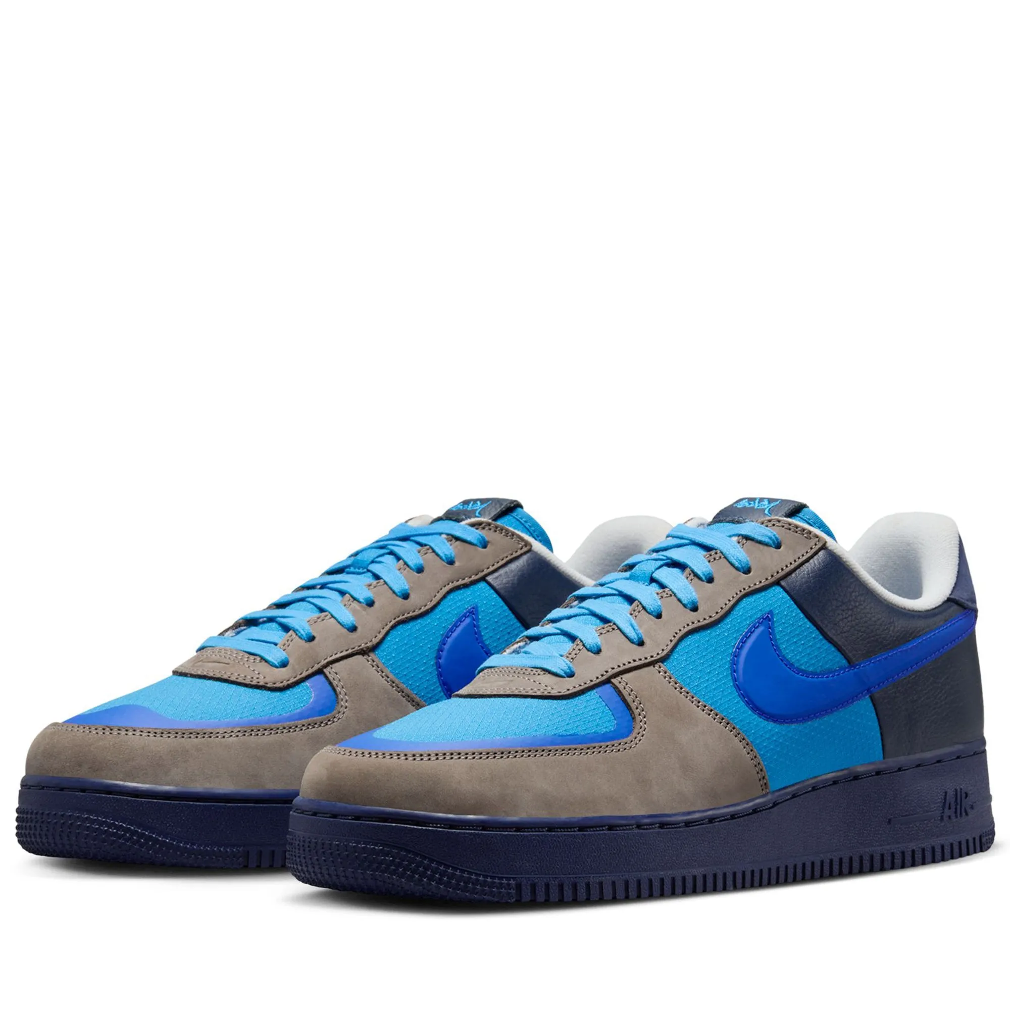 Stash x Nike Air Force 1 Low - Soft Grey/Varsity Royal Nike signature shoe looks