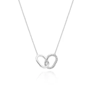 Sterling Silver Capizzi Due Piccolo Necklace SJ-N42229-CZ Sif Jakobs Jewellery