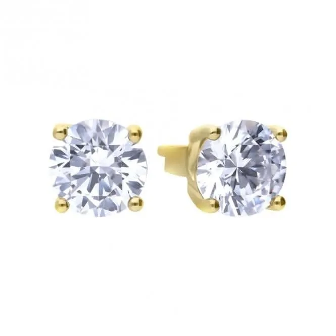 Sterling Silver Clear Cubic Zirconia Earrings E6403 Diamonfire Jewellery