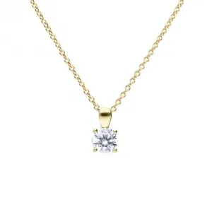 Sterling Silver Clear Cubic Zirconia Pendant P5395 Diamonfire Jewellery