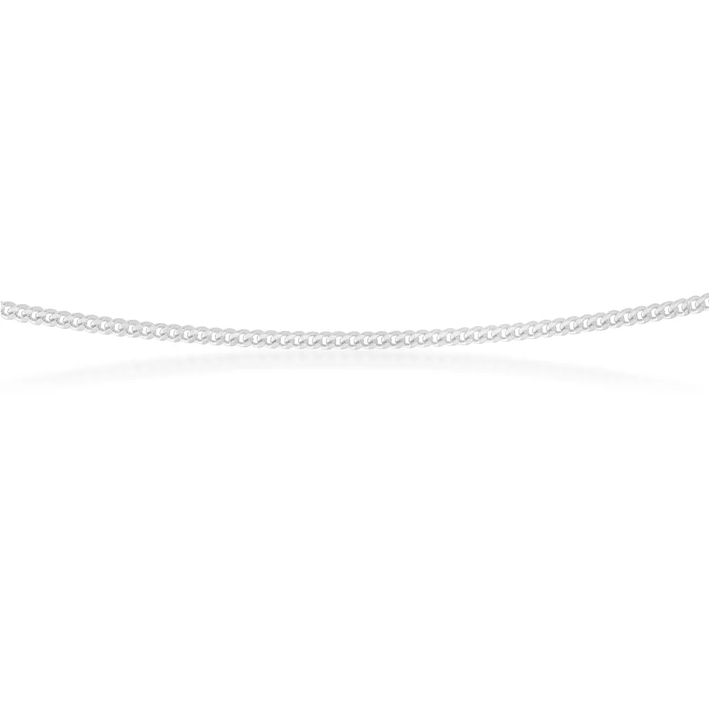 Sterling Silver Diamond Cut 70cm Curb Chain Sterling Silver	Jewelry