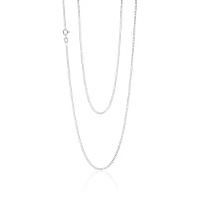 Sterling Silver Diamond Cut 70cm Curb Chain Sterling Silver	Jewelry