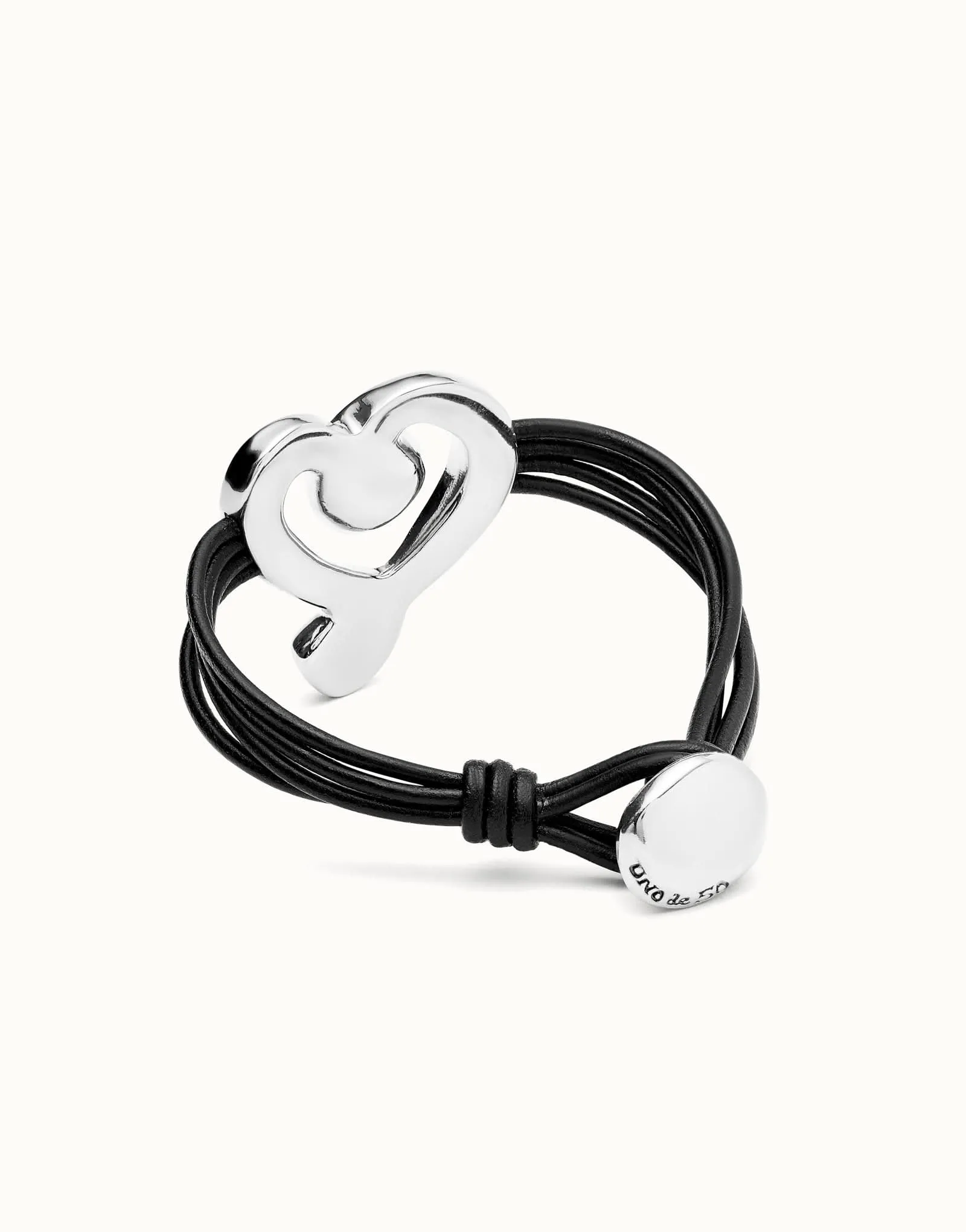 Sterling Silver Plated Ser Expresiva Black Bracelet PUL2542NGRMTL0 Unode50 Jewelry And Accessories