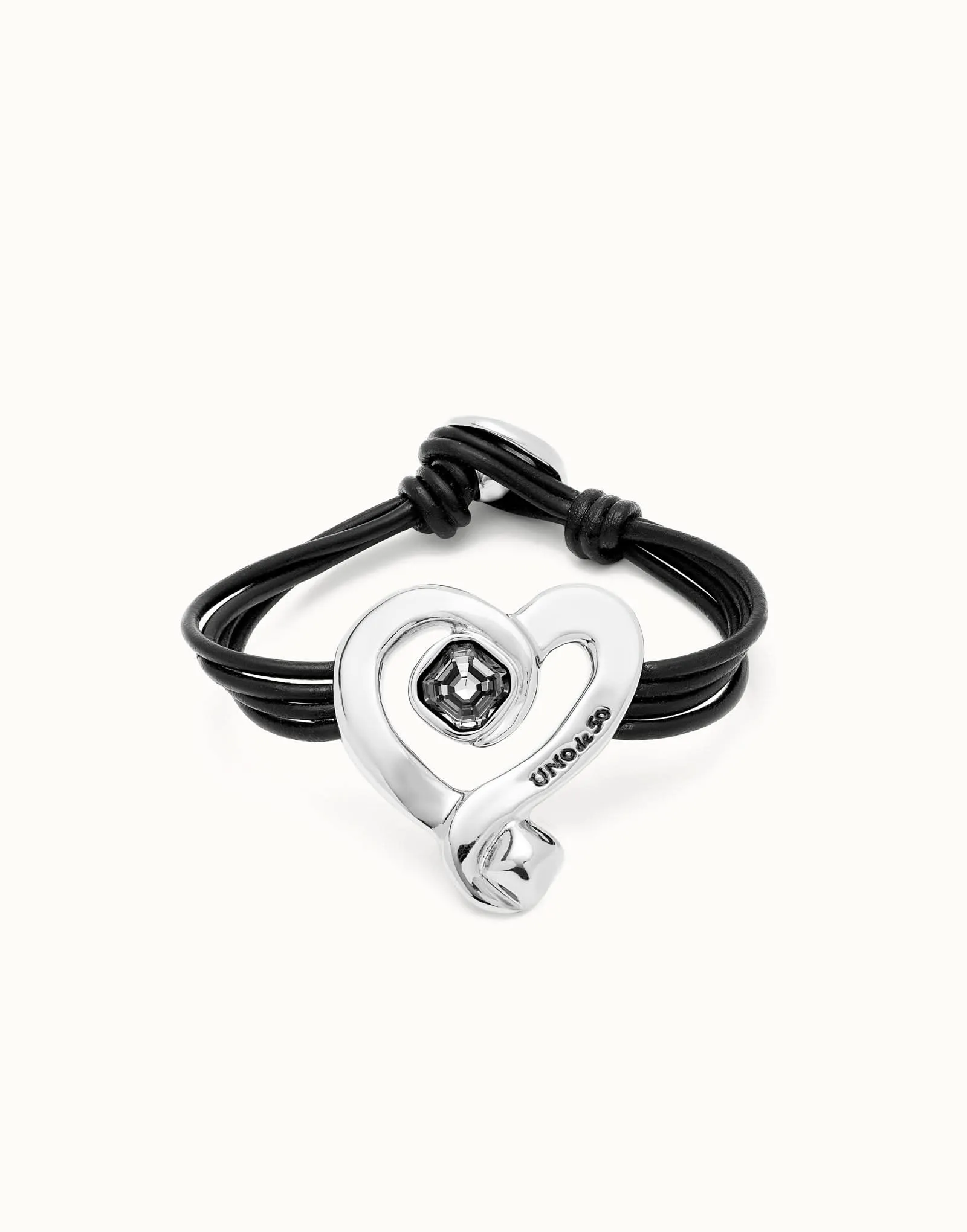 Sterling Silver Plated Ser Expresiva Black Bracelet PUL2542NGRMTL0 Unode50 Jewelry And Accessories