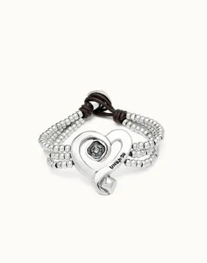 Sterling Silver Plated Ser Expresiva Black Bracelet PUL2543NGRMTL0 Unode50 Jewelry And Accessories