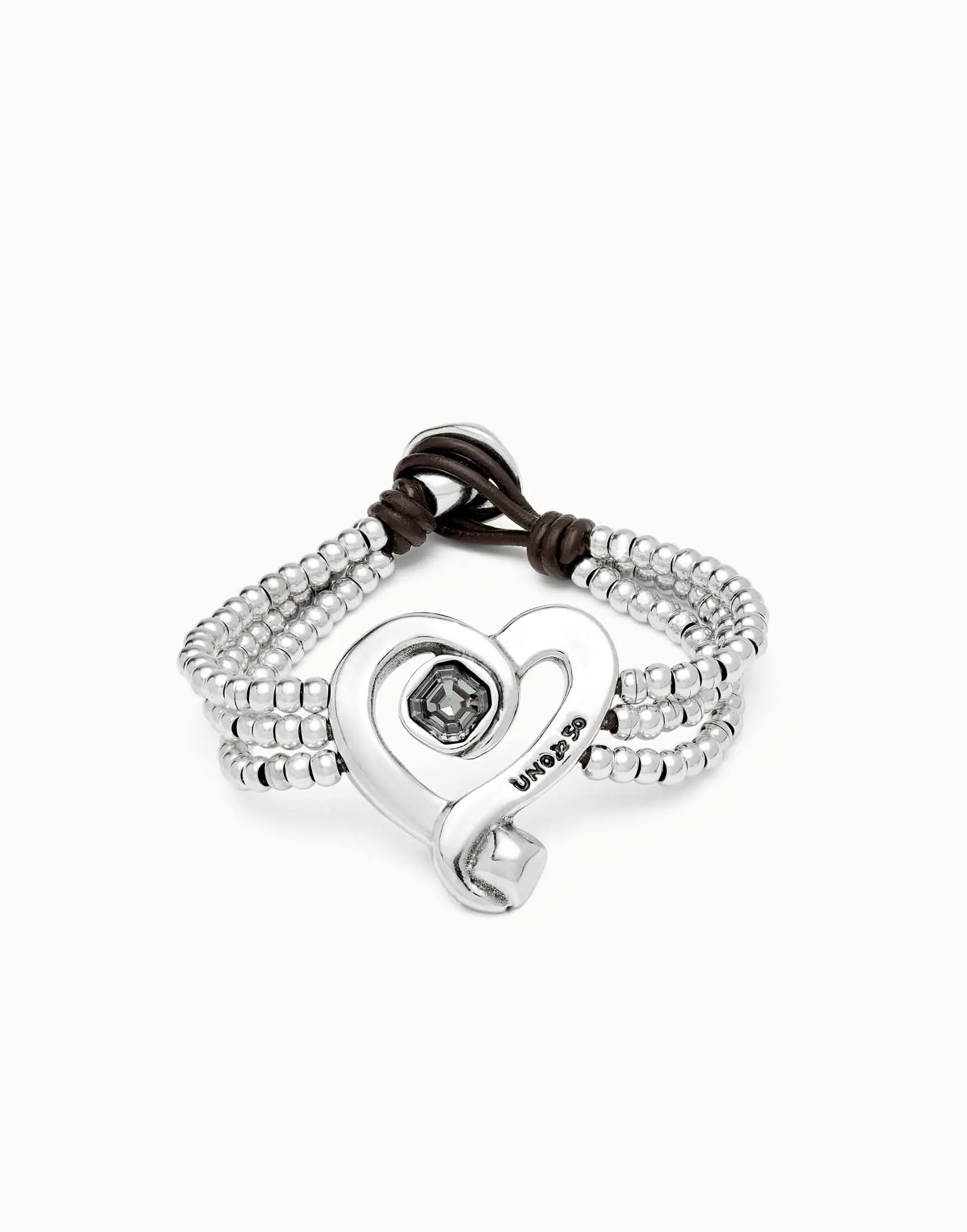 Sterling Silver Plated Ser Expresiva Black Bracelet PUL2543NGRMTL0 Unode50 Jewelry And Accessories