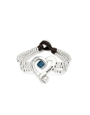 Sterling Silver Plated Ser Expresiva Blue Bracelet PUL2543AZOMTL0 Unode50 Jewelry And Accessories