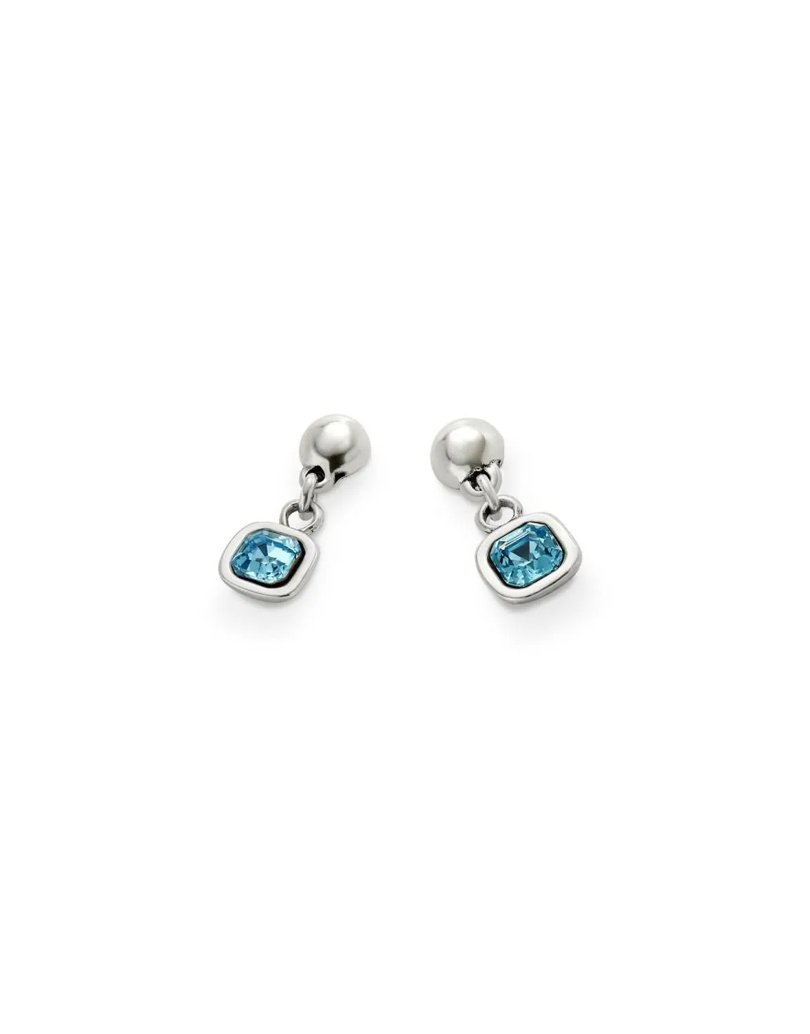 Sterling Silver Plated Ser Expresiva Blue Earrings PEN0998AZCMTL0U Unode50 Jewelry And Accessories