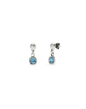 Sterling Silver Plated Ser Expresiva Blue Earrings PEN0998AZCMTL0U Unode50 Jewelry And Accessories