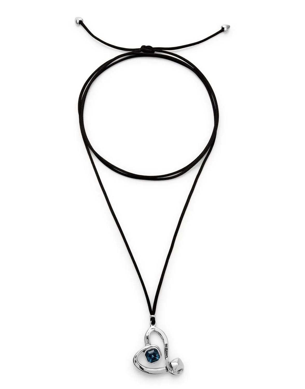 Sterling Silver Plated Ser Expresiva Blue Necklace COL2012AZOMTL0U Unode50 Jewelry And Accessories