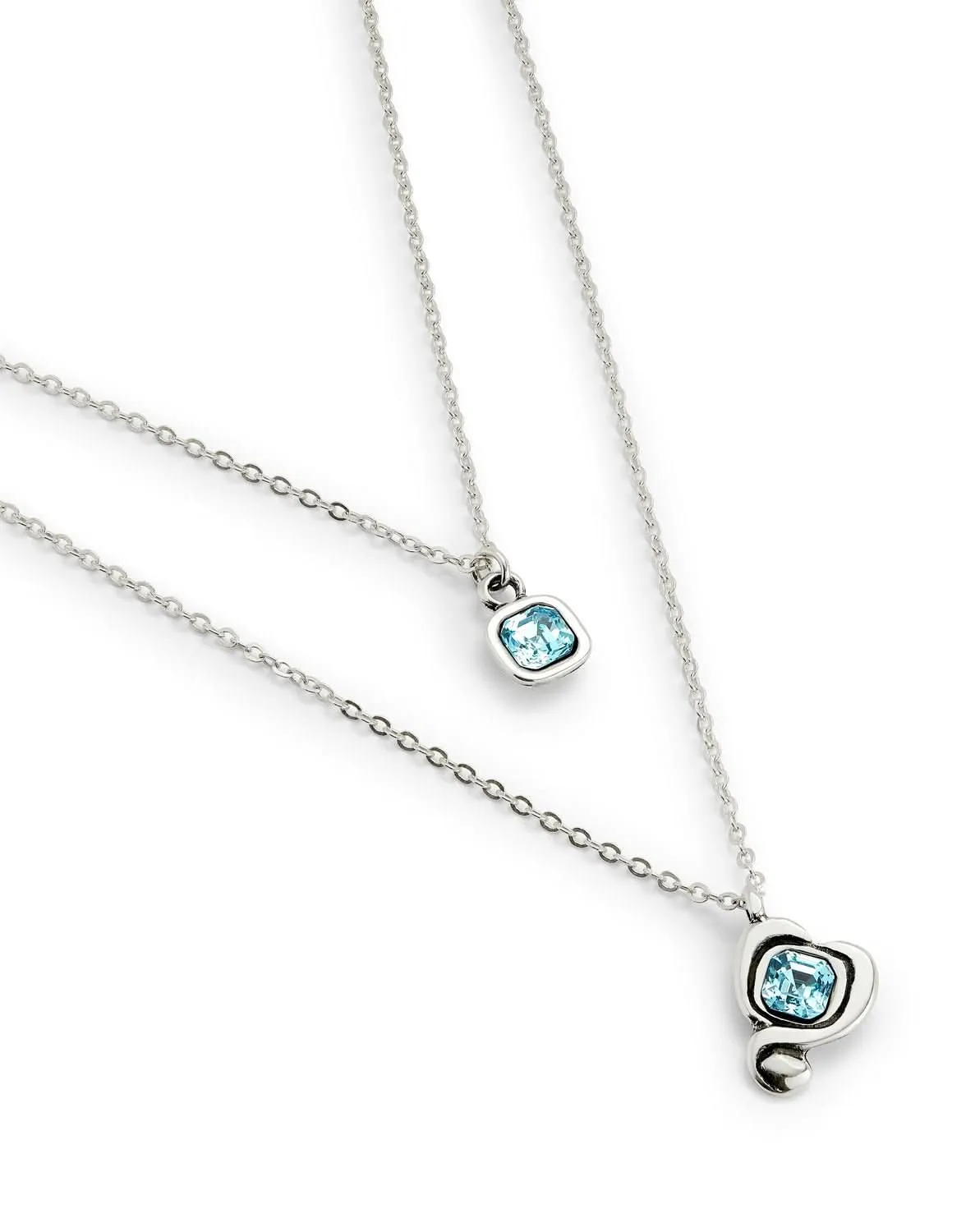 Sterling Silver Plated Ser Expresiva Blue Pendant COL2002AZCMTL0U Unode50 Jewelry And Accessories