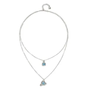 Sterling Silver Plated Ser Expresiva Blue Pendant COL2002AZCMTL0U Unode50 Jewelry And Accessories