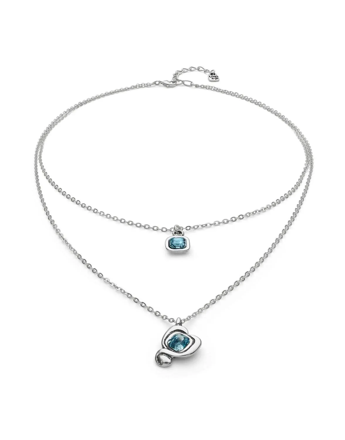 Sterling Silver Plated Ser Expresiva Blue Pendant COL2002AZCMTL0U Unode50 Jewelry And Accessories