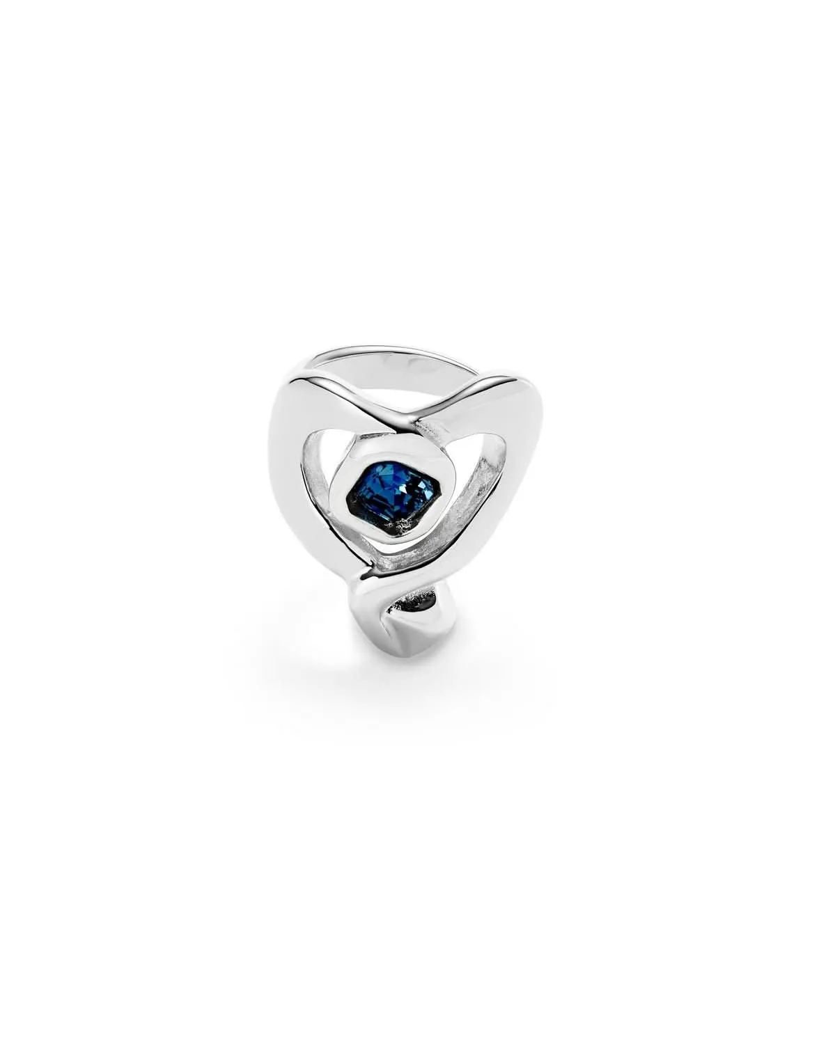 Sterling Silver Plated Ser Expresiva Blue Ring ANI0842AZOMTL Unode50 Jewelry And Accessories