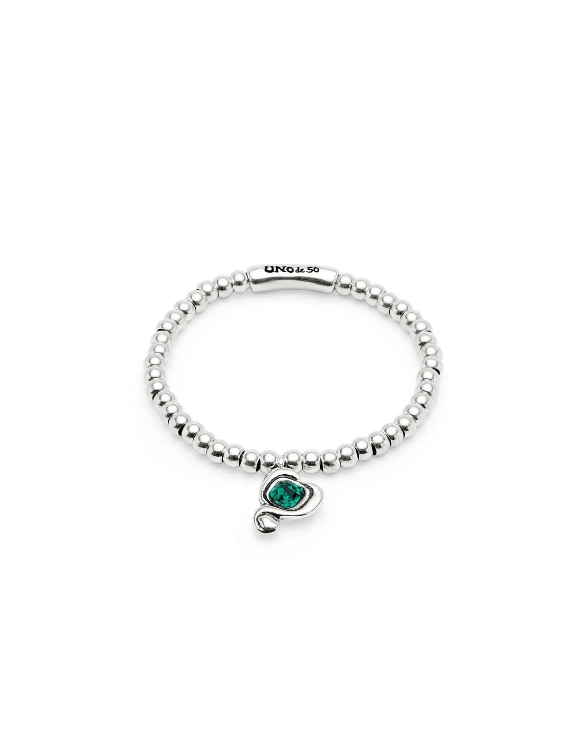 Sterling Silver Plated Ser Expresiva Green Bracelet PUL2514VRDMTL0 Unode50 Jewelry And Accessories