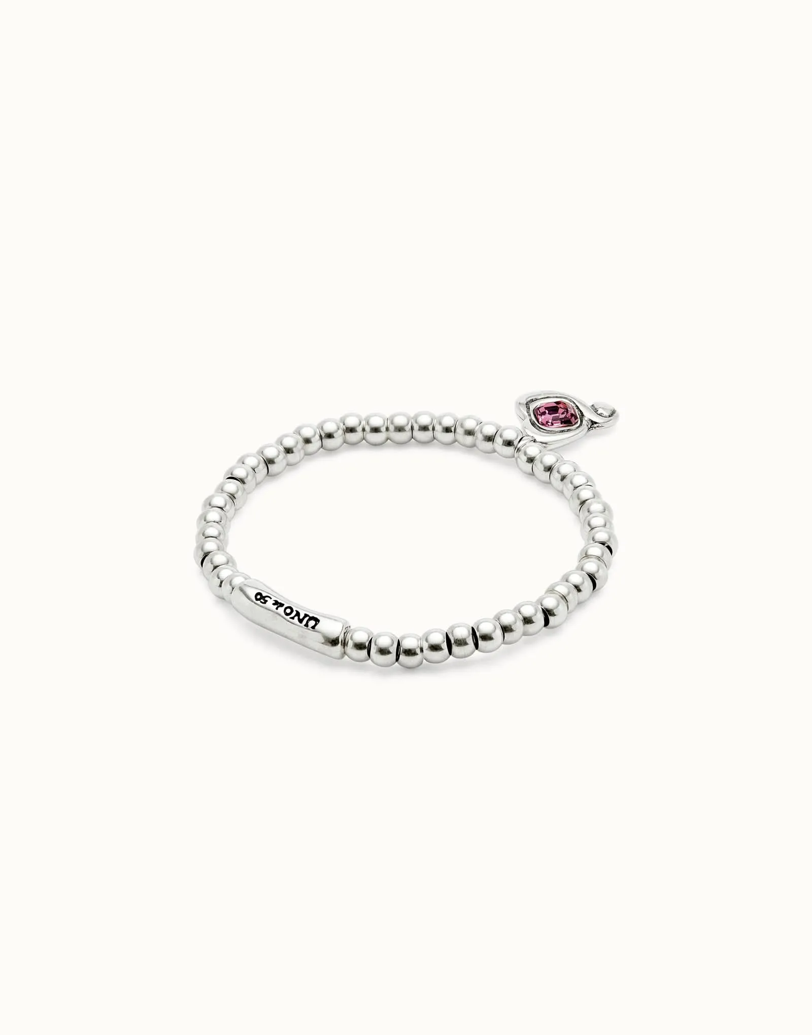 Sterling Silver Plated Ser Expresiva Pink Bracelet PUL2514RSAMTL0 Unode50 Jewelry And Accessories