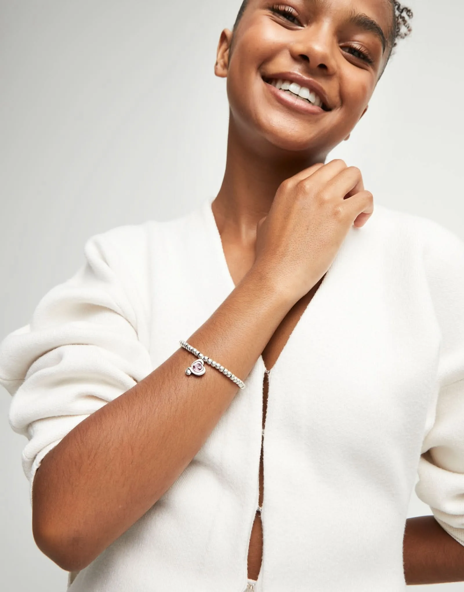 Sterling Silver Plated Ser Expresiva Pink Bracelet PUL2514RSAMTL0 Unode50 Jewelry And Accessories