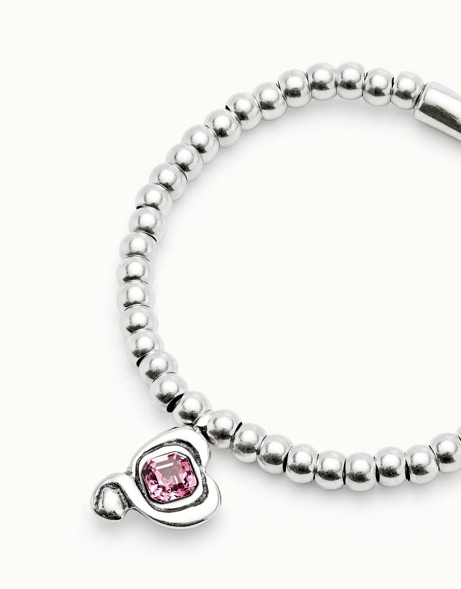 Sterling Silver Plated Ser Expresiva Pink Bracelet PUL2514RSAMTL0 Unode50 Jewelry And Accessories