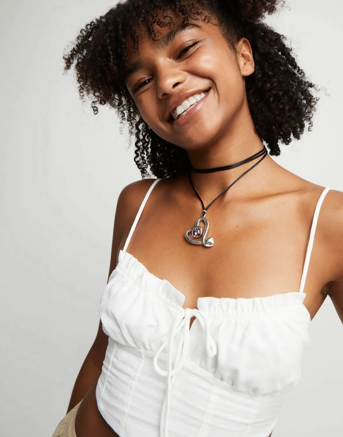 Sterling Silver Plated Ser Expresiva Pink Necklace COL2012RSAMTL0U Unode50 Jewelry And Accessories