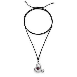 Sterling Silver Plated Ser Expresiva Pink Necklace COL2012RSAMTL0U Unode50 Jewelry And Accessories