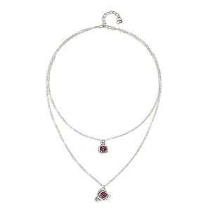 Sterling Silver Plated Ser Expresiva Pink Pendant COL2002RSAMTL0U Unode50 Jewelry And Accessories