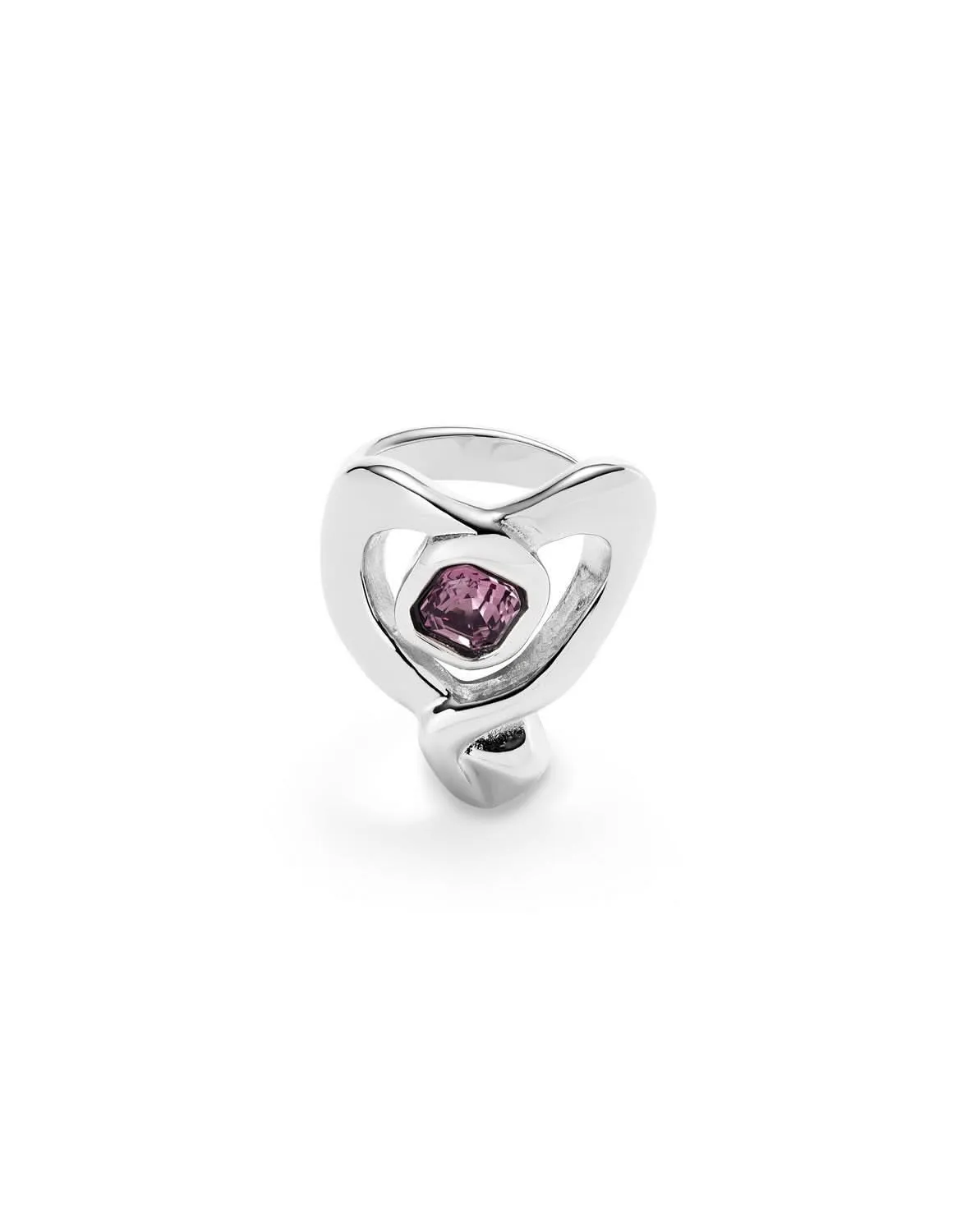 Sterling Silver Plated Ser Expresiva Pink Ring ANI0842RSAMTL Unode50 Jewelry And Accessories
