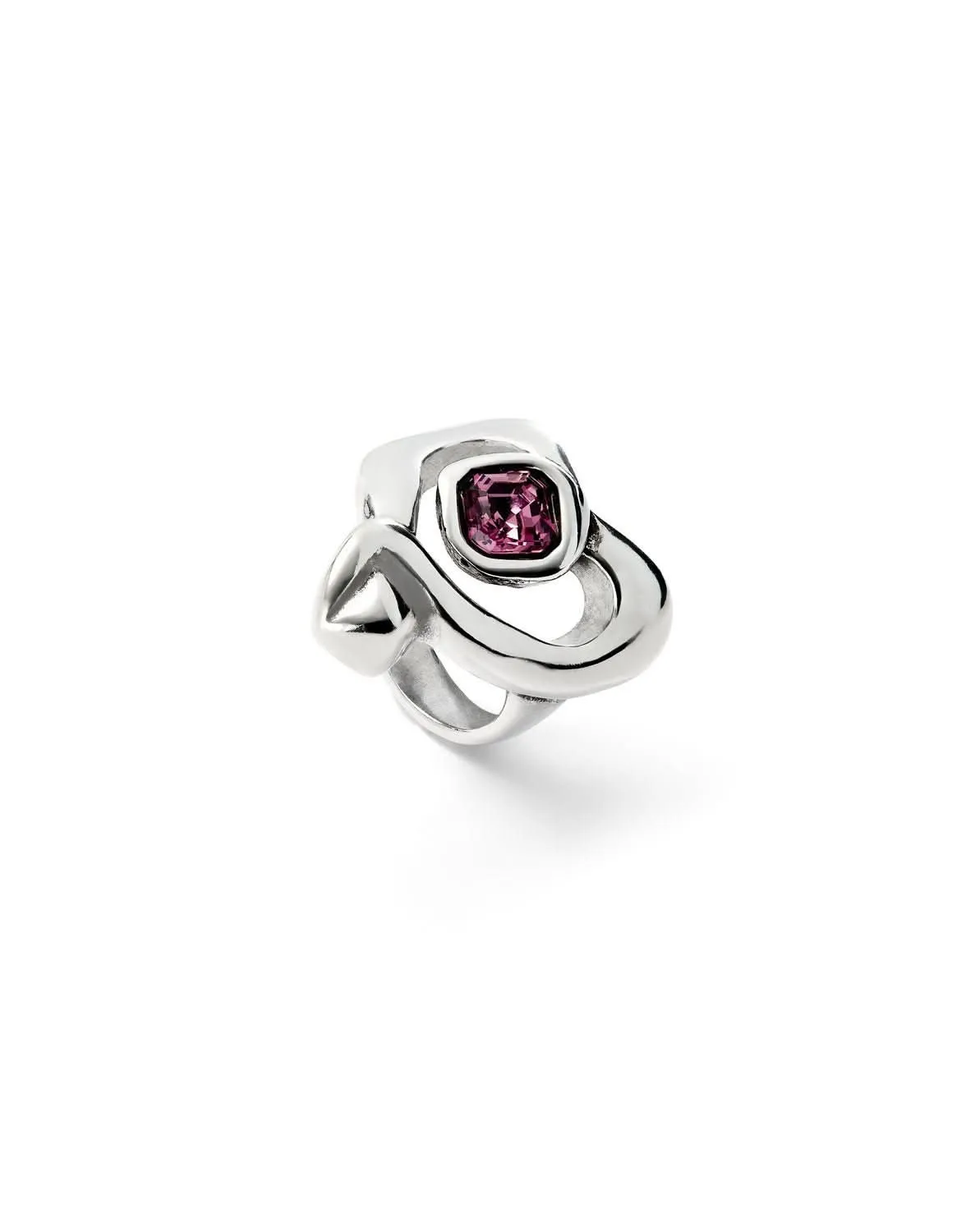 Sterling Silver Plated Ser Expresiva Pink Ring ANI0842RSAMTL Unode50 Jewelry And Accessories