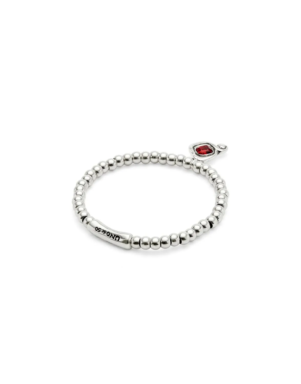 Sterling Silver Plated Ser Expresiva Red Bracelet PUL2514ROJMTL0 Unode50 Jewelry And Accessories