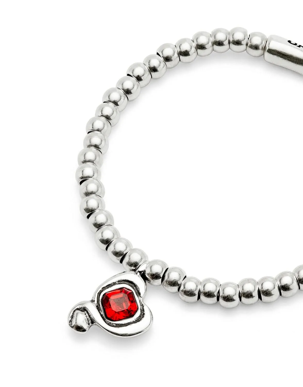 Sterling Silver Plated Ser Expresiva Red Bracelet PUL2514ROJMTL0 Unode50 Jewelry And Accessories